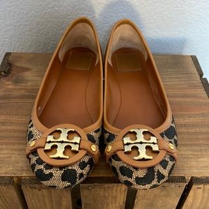 Tory Burch Aaden Leopard Print Flats Sz 7.5
